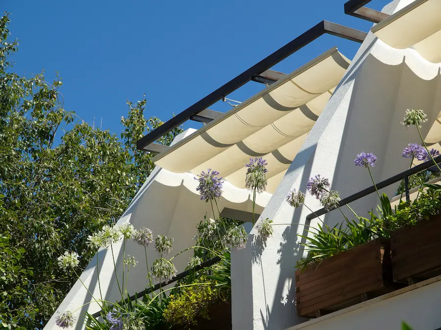 pérgola con toldo pérgola con toldo